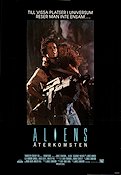 Aliens 1986 movie poster Sigourney Weaver Michael Biehn Carrie Henn James Cameron Guns weapons