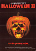 Halloween II 1981 movie poster Jamie Lee Curtis Donald Pleasence Charles Cyphers Rick Rosenthal