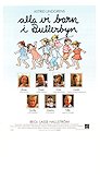 Alla vi barn i Bullerbyn 1986 movie poster Linda Bergström Crispin Dickson Wendenius Henrik Larsson Lasse Hallström Writer: Astrid Lindgren Poster artwork: Ilon Wikland Kids