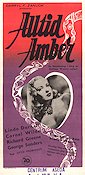 Alltid Amber 1947 poster Linda Darnell Cornel Wilde Richard Greene Otto Preminger