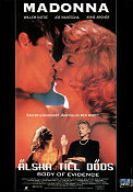 Body of Evidence 1992 movie poster Madonna Willem Dafoe Uli Edel