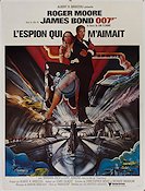 The Spy Who Loved Me 1977 movie poster Roger Moore Barbara Bach Agents