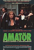 Amateur 1994 movie poster Isabelle Huppert Hal Hartley