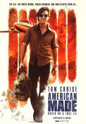 American Made 2017 movie poster Tom Cruise Domhnall Gleeson Sarah Wright Doug Liman