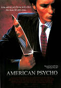 American Psycho 2000 movie poster Christian Bale Justin Theroux Josh Lucas Mary Harron Writer: Bret Easton Ellis