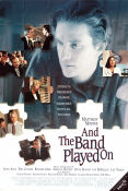 And the Band Played On 1993 movie poster Alan Alda Matthew Modine Patrick Bauchau Roger Spottiswoode