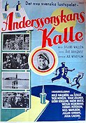 Anderssonskans Kalle 1934 movie poster Thor Modéen Tollie Zellman Anderssonskans Kalle Sigurd Wallén