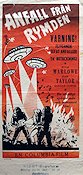 Earth vs the Flying Saucers 1956 movie poster Hugh Marlowe Joan Taylor Spaceships