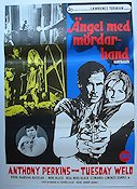 Ängel med mördarhand 1969 poster Anthony Perkins Tuesday Weld Beverly Garland Noel Black