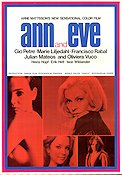 Ann and Eve 1969 movie poster Gio Petré Marie Liljedahl Francisco Rabal Arne Mattsson