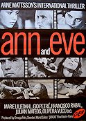 Ann and Eve 1969 movie poster Gio Petré Marie Liljedahl Francisco Rabal Arne Mattsson