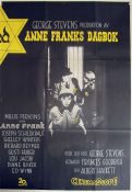 Anne Franks dagbok 1959 poster Millie Perkins Shelley Winters Joseph Schildkraut George Stevens Hitta mer: Nazi