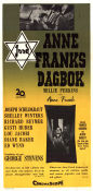 The Diary of Anne Frank 1959 movie poster Millie Perkins Shelley Winters Joseph Schildkraut George Stevens Find more: Nazi