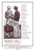 Annie Hall 1977 movie poster Diane Keaton Tony Roberts Woody Allen Romance