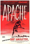 Apache 1954 poster Burt Lancaster Jean Peters John McIntire Robert Aldrich