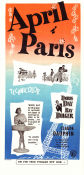 April in Paris 1952 movie poster Doris Day Ray Bolger Claude Dauphin David Butler Musicals