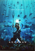 Aquaman 2018 movie poster Jason Momoa Amber Heard Willem Dafoe James Wan Production: Marvel