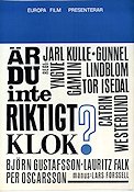 Är du inte riktigt klok? 1964 movie poster Jarl Kulle Gunnel Lindblom Yngve Gamlin