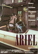 Ariel 1988 movie poster Turo Pajala Susanna Haavisto Aki Kaurismäki Cars and racing Finland