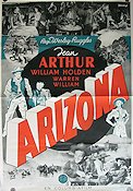 Arizona 1941 movie poster Jean Arthur William Holden