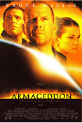 Armageddon 1998 movie poster Bruce Willis Billy Bob Thornton Ben Affleck Liv Tyler Michael Bay Find more: Jerry Bruckheimer