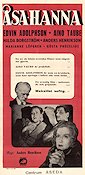 Åsa-Hanna 1946 movie poster Aino Taube Edvin Adolphson Hilda Borgström Anders Henrikson