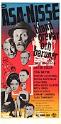 Åsa-Nisse bland grevar och baroner 1961 movie poster John Elfström Artur Rolén Stig Grybe Carli Tornehave Ragnar Frisk Find more: Åsa-Nisse