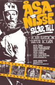 Åsa-Nisse slår till 1965 movie poster John Elfström Artur Rolén Brita Öberg Sten och Stanley Bengt Palm Find more: Åsa-Nisse From comics Winter sports