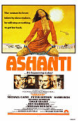 Ashanti 1979 movie poster Michael Caine Peter Ustinov Kabir Bedi Richard Fleischer