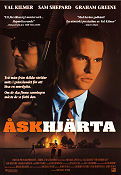 Åskhjärta 1992 poster Val Kilmer Sam Shepard Michael Apted