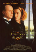 Återstoden av dagen 1993 poster Anthony Hopkins Emma Thompson John Haycraft James Ivory Text: Kazuo Ishiguro Romantik