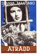 Il lupo della sila 1949 movie poster Silvana Mangano Amedeo Nazzari Jacques Sernas Duilio Coletti