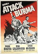 Never So Few 1959 movie poster Frank Sinatra Gina Lollobrigida Steve McQueen John Sturges