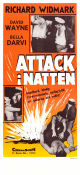 Attack i natten 1954 poster Richard Widmark Bella Darvi Victor Francen Samuel Fuller