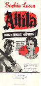 Attila flagello di Dio 1953 movie poster Sophia Loren Anthony Quinn Pietro Francisci Asia