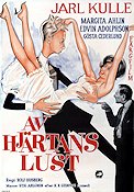 Av hjärtans lust 1960 movie poster Jarl Kulle Margita Ahlin Edvin Adolphson Rolf Husberg