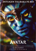 Avatar 2009 movie poster Sam Worthington Zoe Saldana Sigourney Weaver James Cameron 3-D