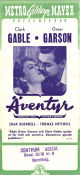 Adventure 1945 movie poster Clark Gable Greer Garson Joan Blondell Victor Fleming