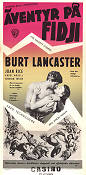 Äventyr på Fidji 1954 poster Burt Lancaster Joan Rice Byron Haskin