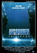 Avgrunden 1989 poster Ed Harris Michael Biehn Mary Elizabeth Mastrantonio James Cameron