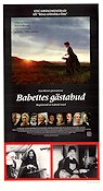 Babettes gästabud 1987 movie poster Jarl Kulle Gabriel Axel Writer: Karen Blixen Denmark