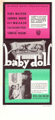 Baby Doll 1956 movie poster Karl Malden Carroll Baker Eli Wallach Elia Kazan