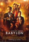 Babylon 2022 movie poster Brad Pitt Margot Robbie JC Currais Damien Chazelle