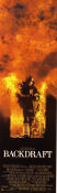 Backdraft 1991 movie poster Kurt Russell Robert De Niro Rebecca de Mornay Ron Howard Fire Find more: Large poster