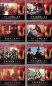 Backdraft 1991 lobbykort Kurt Russell Robert De Niro Rebecca de Mornay Brand