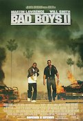 Bad Boys II 2003 movie poster Martin Lawrence Will Smith Gabrielle Union Michael Bay Police and thieves