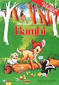 Bambi 1942 poster Hardie Albright James Algar Animerat Musikaler