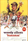 Bananas 1971 movie poster Louise Lasser Carlos Montalban Woody Allen Poster artwork: Jack Davis