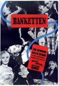 Banketten 1948 movie poster Eva Henning Ernst Eklund Elsa Carlsson Sture Lagerwall Hasse Ekman