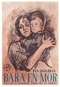 Bara en mor 1949 poster Eva Dahlbeck Alf Sjöberg
